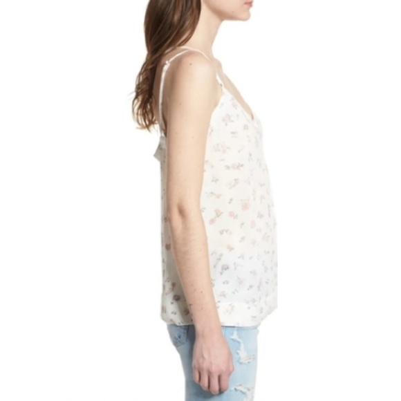 AG Maggie Tank Top, Spaghetti Straps, Floral, White Multi, XS NWT - Picture 2 of 15